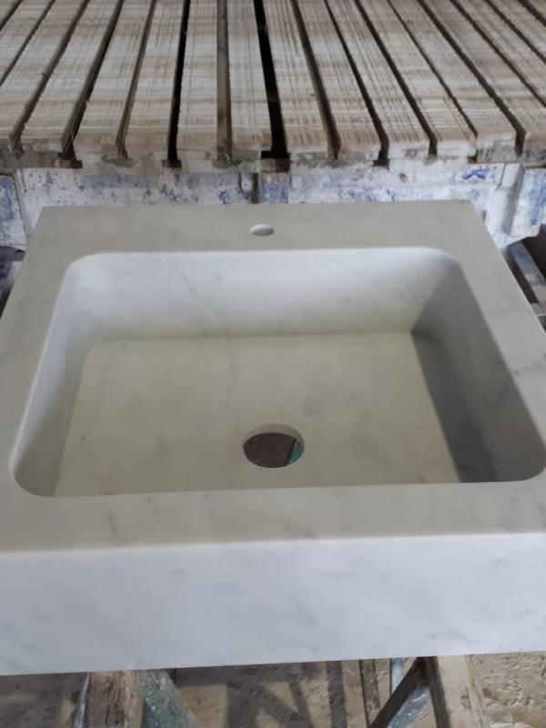 Lavabo in Marmo bianco